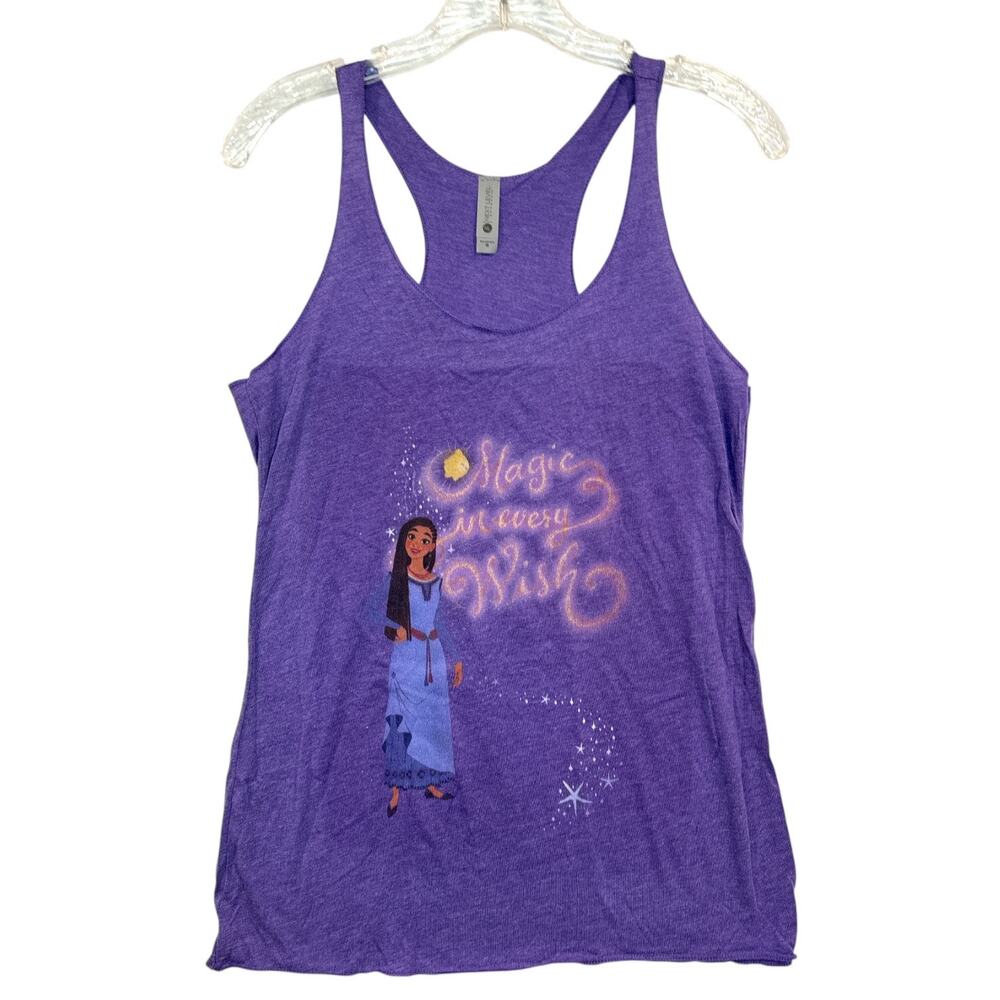 Disney Wish Magic in Every Wish Racerback Tank Top Women’s Medium Purple Heather
